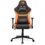Cadeira gaming universal COUGAR Gaming Armor One V2 F assento acolchoado preto laranja
