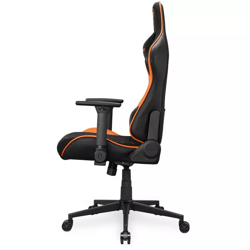 Cadeira gaming universal COUGAR Gaming Armor One V2 F assento acolchoado preto laranja