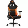 Cadeira gaming universal COUGAR Gaming Armor One V2 F assento acolchoado preto laranja