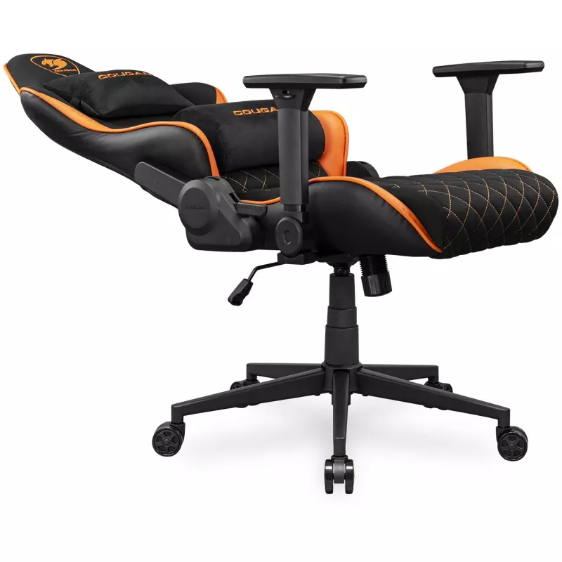 Cadeira gaming universal COUGAR Gaming Armor One V2 F assento acolchoado preto laranja