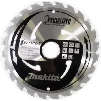 Makita Especial EFFICUT - Disco de serra circular - para madeira - 185 mm - 24 dentes (E-08682)