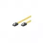 Wentronic goobay - Cabo SATA - Serial ATA 150/300/600 - SATA (M) para SATA (M) - 70cm - com bloqueio, plano (95023)