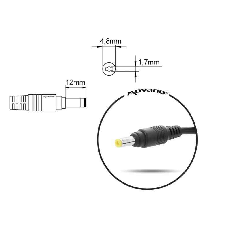 Carregador para portátil MITSU 10,5V 4,3A (4,8×1,7 mm) para portáteis Sony