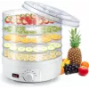 Extralink Home Desidratador grande para cogumelos, fruta, legumes e ervas Pro potente 500W + 5 tabuleiros 27cm branco