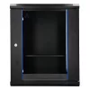 Extralink Lite 12U 530X400 Armário rack de parede preto com prateleira