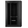 Extralink Lite 12U 530X400 Armário rack de parede preto com prateleira
