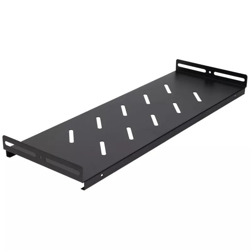 Extralink Lite 12U 530X400 Armário rack de parede preto com prateleira