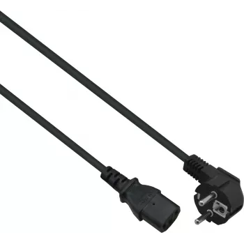 Cabo de alimentação Helos 262654 preto 1,8 m CEE 7/7 IEC C13