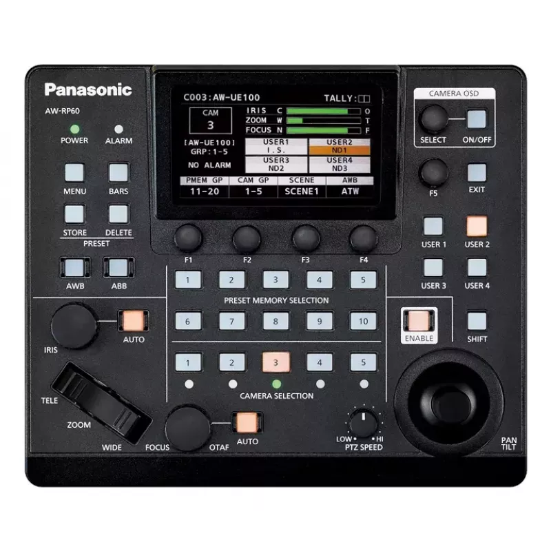 Controlo remoto com fio para câmara Panasonic AW-RP60GJ