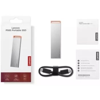 Unidade de estado sólido externa Lenovo 4XB1T88412 1 TB USB Type-C 3.2 Gen 2 (cinzento)