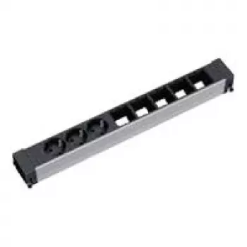 Distribuidor de energia 3 tomadas AC Bachmann 909.006 preto prateado