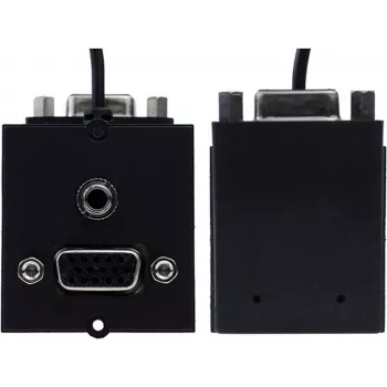 Módulo de tomada VGA + RCA Bachmann 917.058 ligação áudio-vídeo