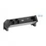 BACHMANN DESK2 ALU preto 2x tomada com contacto de proteção USB-C, carregador USB 60W 0,2m GST18