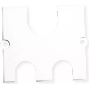 Passa-cabos Bachmann 917.0821, branco — saída de cabos para mesa/balcão