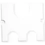 Passa-cabos Bachmann 917.0821, branco — saída de cabos para mesa/balcão