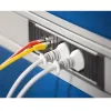 Régua de tomadas Bachmann STEP ALU 1x USB 1x módulo personalizado 2x tomada
