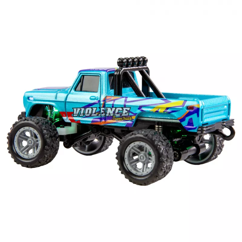 Monster Truck RC Amewi DieCast 1:64 RTR azul – escala diecast 1:64, pronto a usar