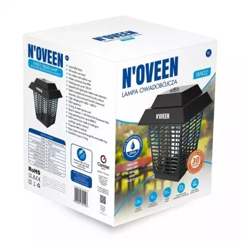 N'oveen IKN22 IPX4 Lâmpada profissional mata-insetos tipo lanterna, UV-A