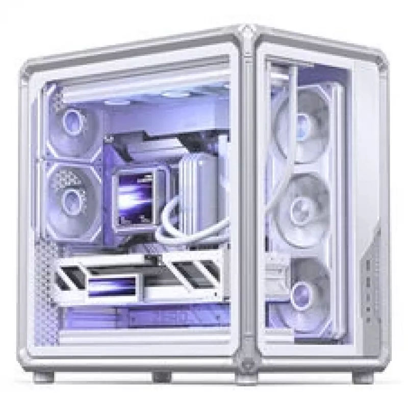 Caixa para PC Jonsbo X400, Midi Tower, ATX, vidro temperado – branco