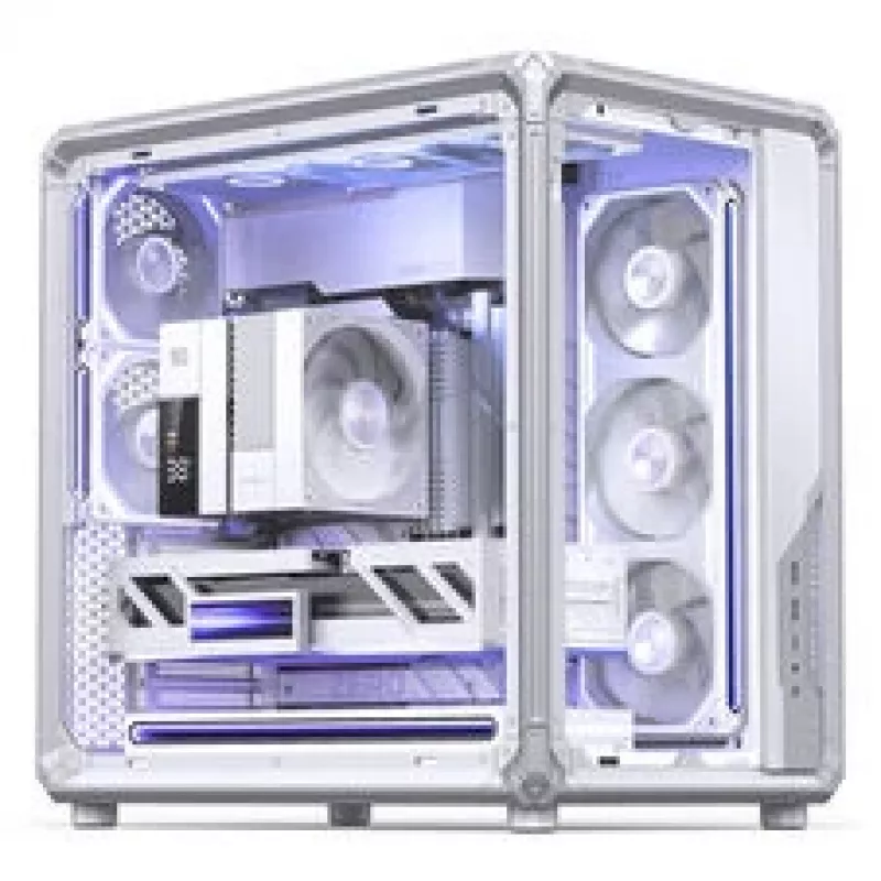 Caixa para PC Jonsbo X400, Midi Tower, ATX, vidro temperado – branco