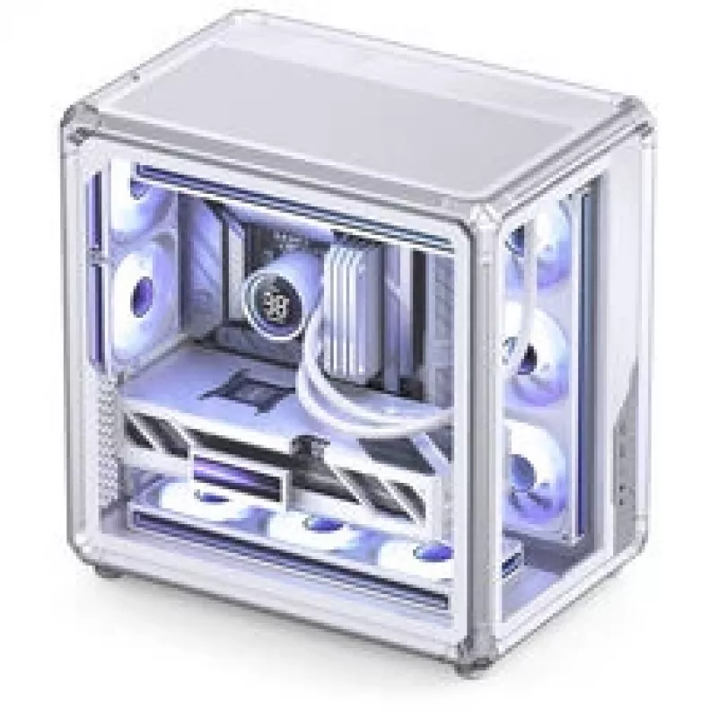 Caixa para PC Jonsbo X400, Midi Tower, ATX, vidro temperado – branco