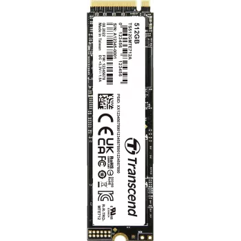 Transcend MTE712A - SSD - encriptado - 512 GB - Interno - M.2 2280 (frente e verso) - PCIe 4.0 x4 (NVMe) - AES de 256 bits - Self-Encrypting Drive (SED), TCG Opal Encryption 2.0 (TS512