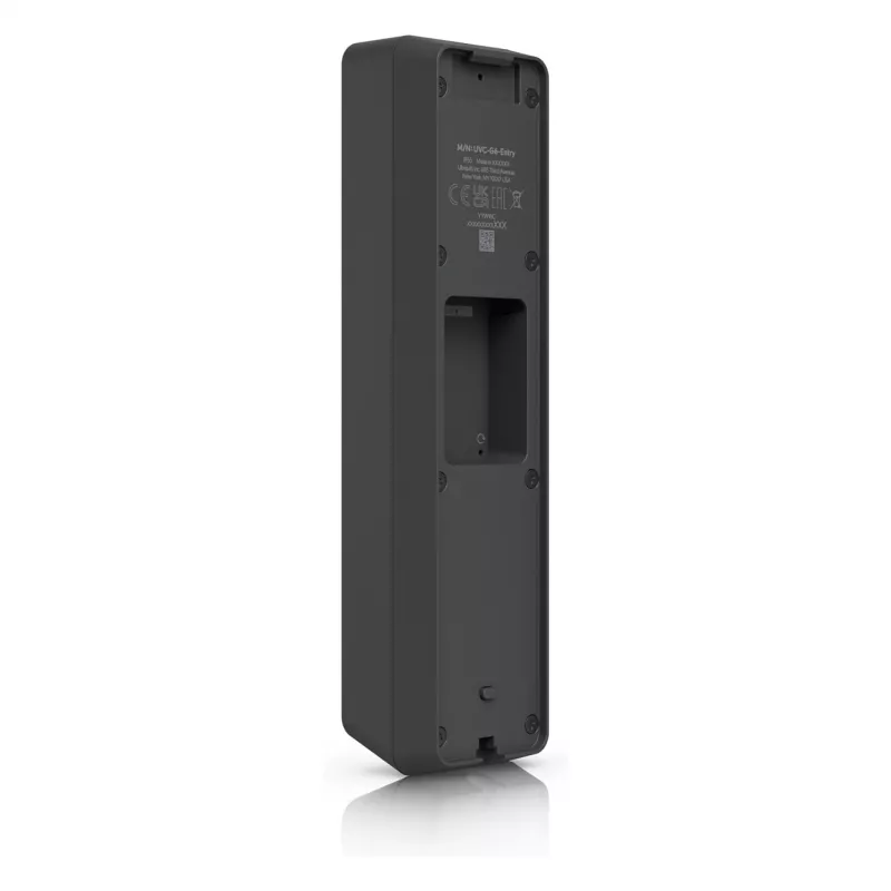Ubiquiti UVC-G6-Entry Campainha resistente a todas as condições meteorológicas, PoE+, com deteções de IA melhoradas, áudio bidirecional, uma câmara secundária para encomendas e leitor de acesso integrado