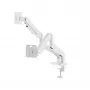 Suporte para monitor GEMBIRD MA-DA2-06-W para ecrãs de 17–32 polegadas, montagem por aperto/calha de mesa, branco