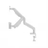 Suporte para monitor GEMBIRD MA-DA2-06-W para ecrãs de 17–32 polegadas, montagem por aperto/calha de mesa, branco