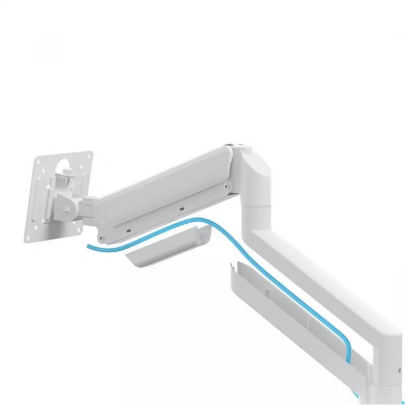 Suporte para monitor GEMBIRD MA-DA2-06-W para ecrãs de 17–32 polegadas, montagem por aperto/calha de mesa, branco
