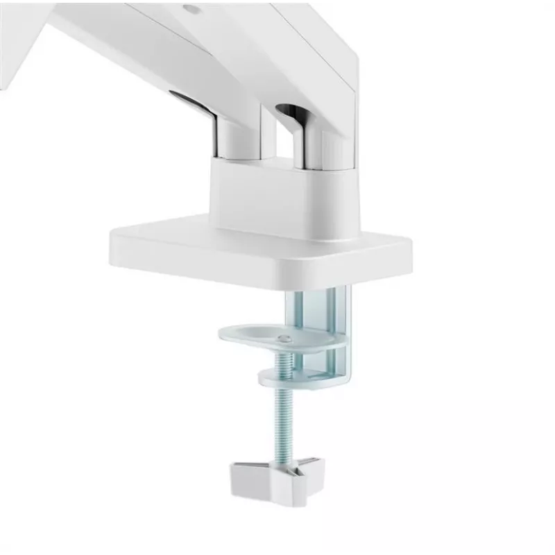Suporte para monitor GEMBIRD MA-DA2-06-W para ecrãs de 17–32 polegadas, montagem por aperto/calha de mesa, branco