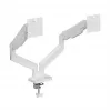 Suporte para monitor GEMBIRD MA-DA2-06-W para ecrãs de 17–32 polegadas, montagem por aperto/calha de mesa, branco