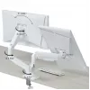 Suporte para monitor GEMBIRD MA-DA2-06-W para ecrãs de 17–32 polegadas, montagem por aperto/calha de mesa, branco