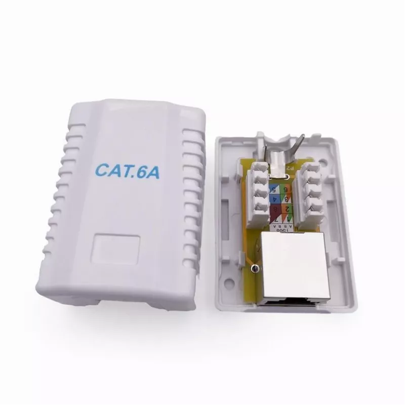 Tomada de rede blindada de parede GEMBIRD 1×RJ45 categoria 6A FTP