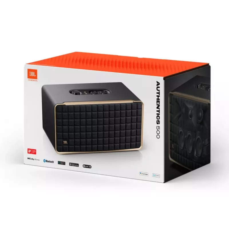 JBL Authentics 500 preto, dourado 135 W