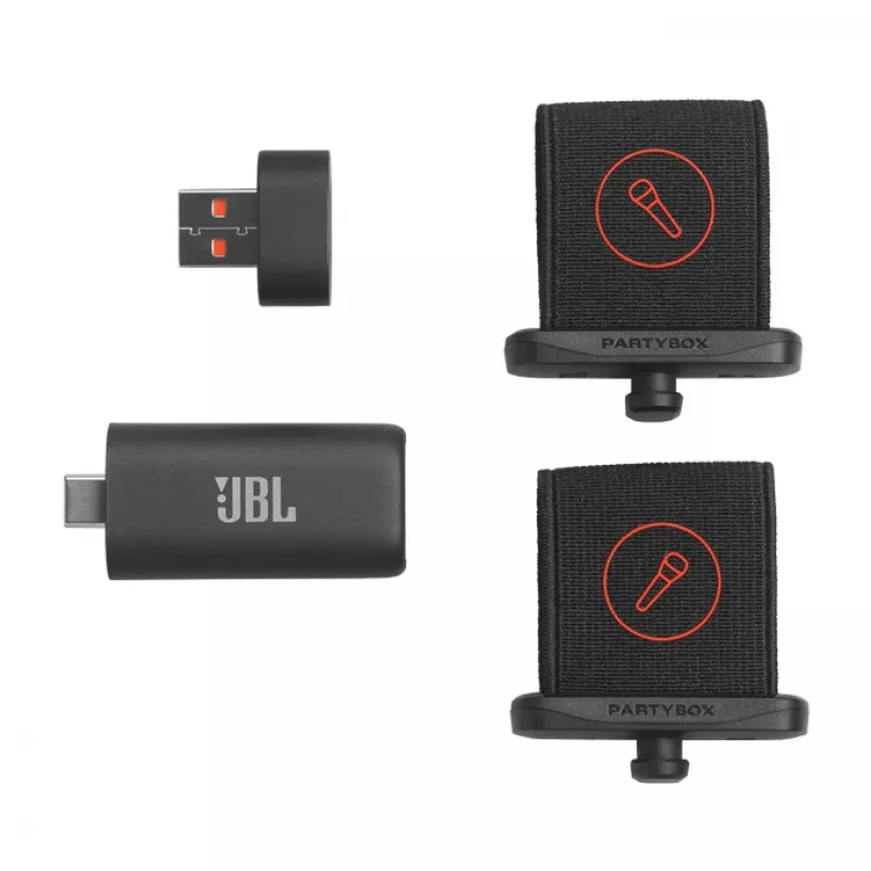 JBL EasySing Mics preto conjunto de microfones