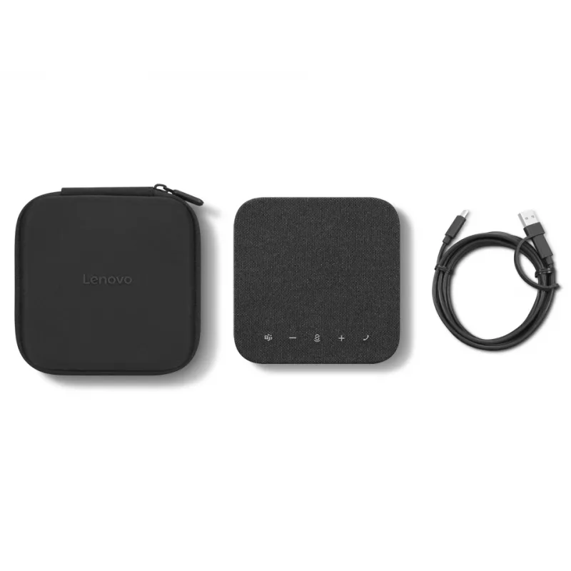 Auscultador com microfone Lenovo 4Y71Q47766 — PC Bluetooth, USB-C, bateria de iões de lítio 4215 mAh, preto