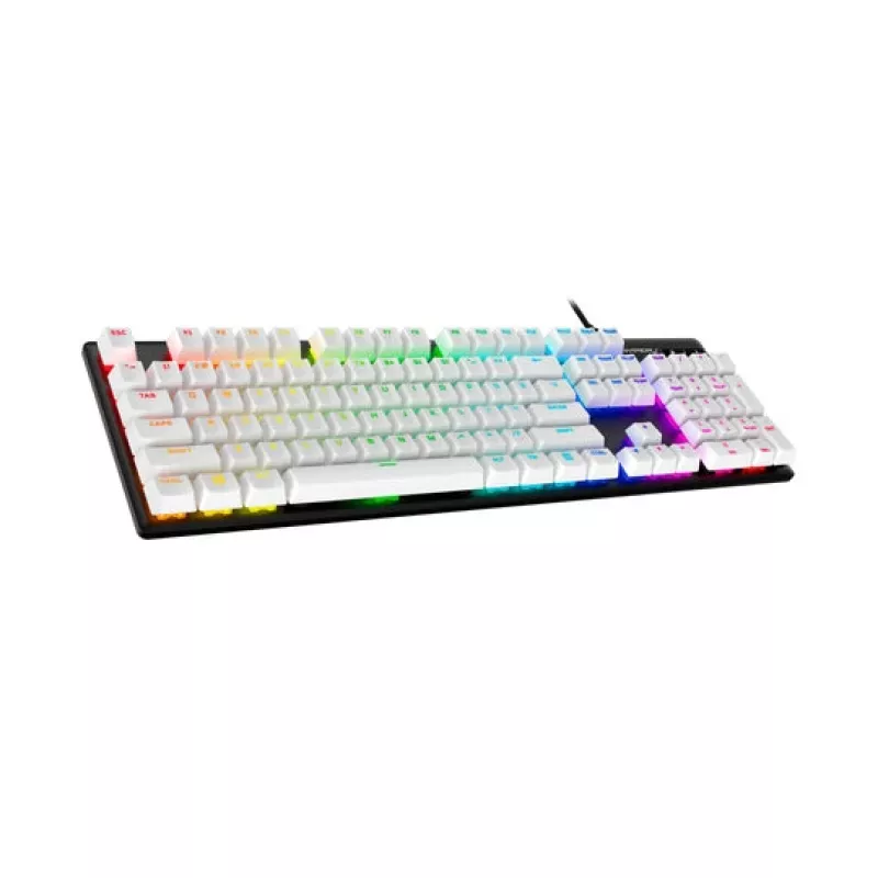 Conjunto de teclas para teclado, HP HyperX Full Key Set Keycaps, branco, compatível com HyperX e com a maioria dos teclados mecânicos