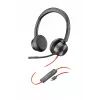 Auscultador com microfone HP Poly Blackwire 8225 USB-C, com fios, escritório/call center, 185 g, auscultador com microfone, preto