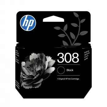 HP 308 pack de 2 Preto/Tricolor Tinteiros originais combinados, rendimento padrão, Preto, Ciano, Magenta, Amarelo, tinta corante, tinta pigmentada, 2 unid., 160 páginas