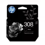HP 308 Preto Tinteiro original – Preto pigmentado, rendimento padrão, embalagem individual, 160 páginas