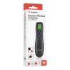 Apresentador sem fios Verbatim Keynote com visor LCD, RF, USB, 30 m, Preto
