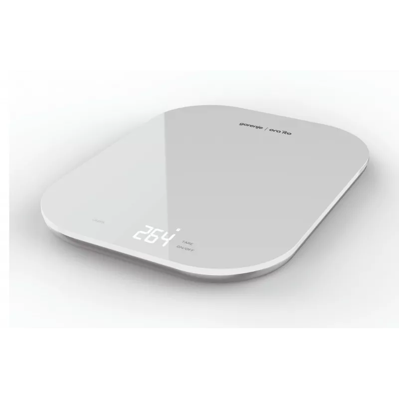 Balança de cozinha de mesa Gorenje KT10ORAW Branca retangular eletrónica