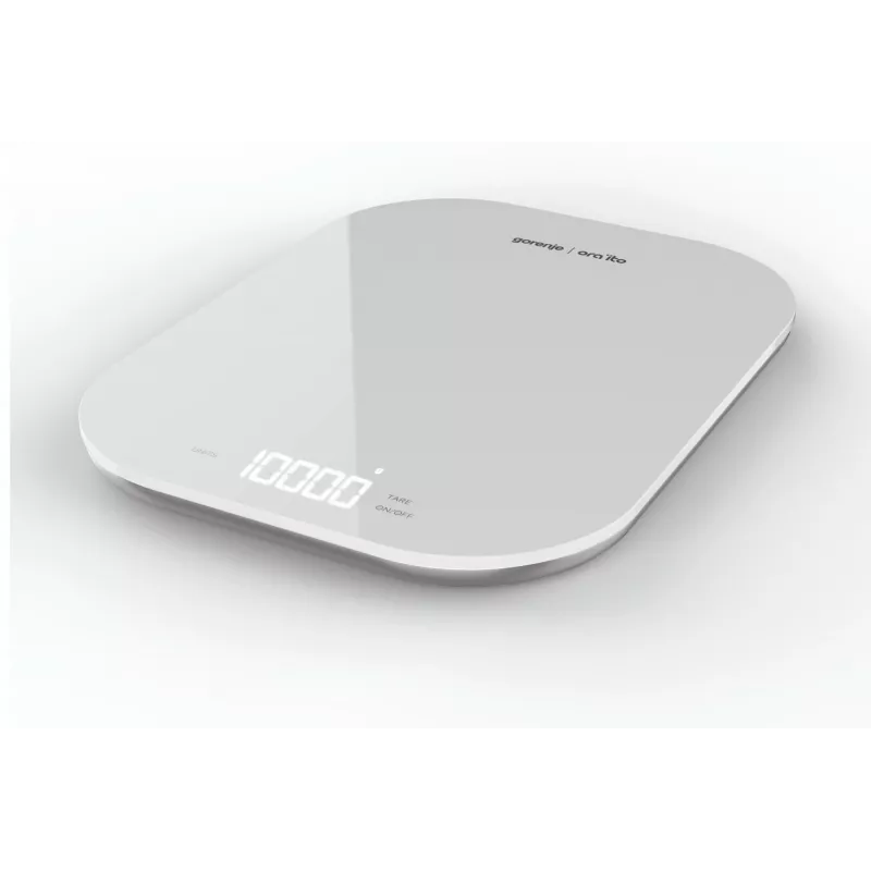 Balança de cozinha de mesa Gorenje KT10ORAW Branca retangular eletrónica