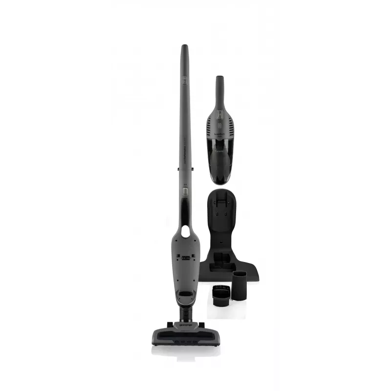 Aspirador vertical 2 em 1 Gorenje SVC216FGD bateria seco HEPA preto