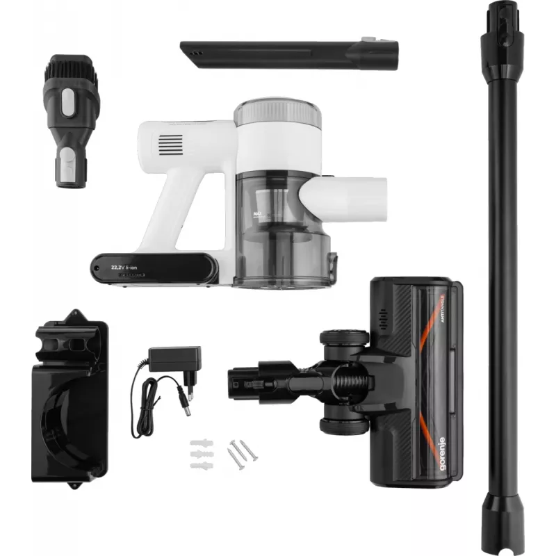 Aspirador vertical 2 em 1 Gorenje SVC222230AEW bateria seco sem saco 0,701 l 150 W branco