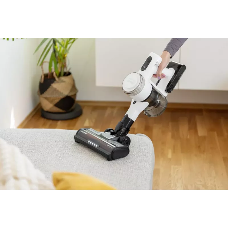 Aspirador vertical 2 em 1 Gorenje SVC222230AEW bateria seco sem saco 0,701 l 150 W branco