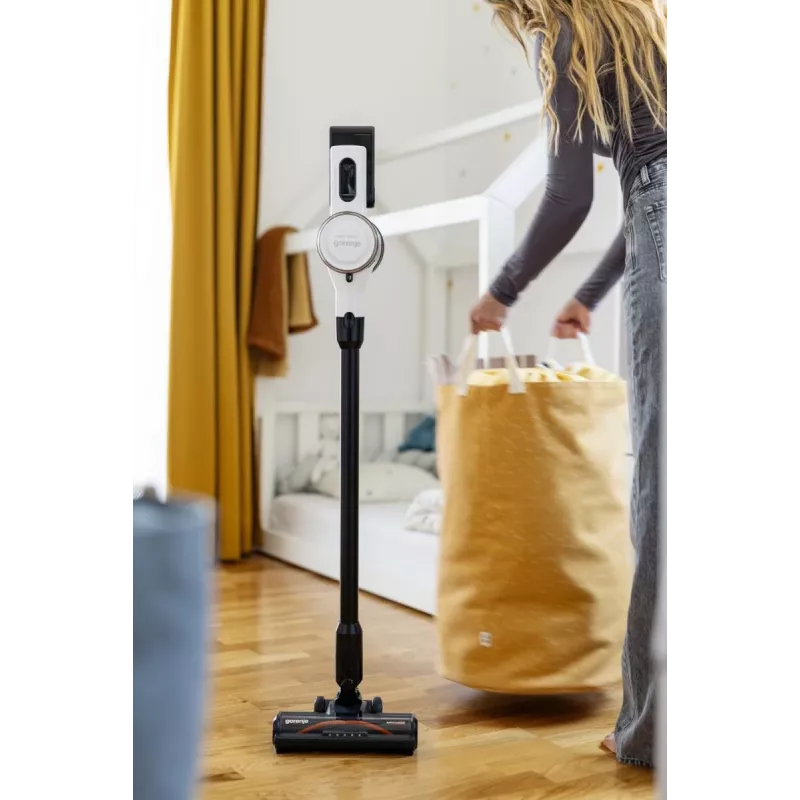 Aspirador vertical 2 em 1 Gorenje SVC222230AEW bateria seco sem saco 0,701 l 150 W branco