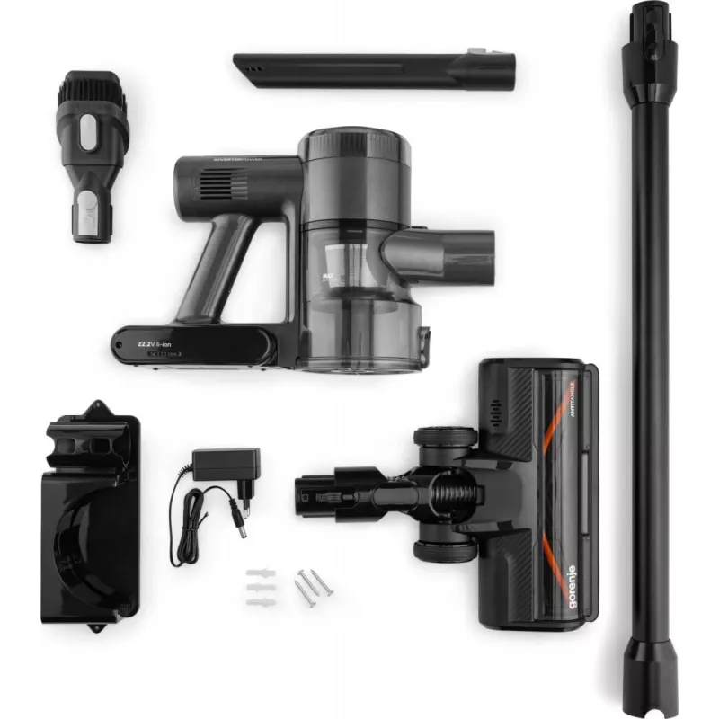 Aspirador vertical 2 em 1 Gorenje SVC222480AA bateria seco sem saco 0,701 l 250 W preto