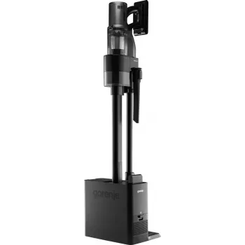 Aspirador vertical 2 em 1 Gorenje SVC296749NEBL a bateria seco HEPA sem saco 0,6 l 550 W antracite
